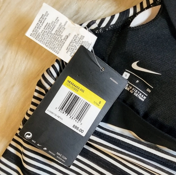 NIKE 6:1 Heather Stripe Crossback Tankini 2-Piece - Picture 13 of 14